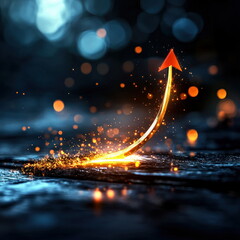 Aufkleber - Dynamic Growth Unleashing Potential Through Innovation blurry backgrounds