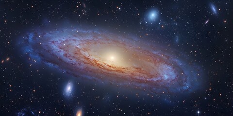 Wall Mural - space galaxy in space