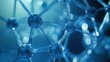 © harukazeburm - Futuristic network connection structure with multiple molecules showcasing vibrant and complex interactions in a scientific illustration