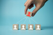 © Ruzanna - Selecting new employees to work in the company. Hiring new employees. Communication of the working staff