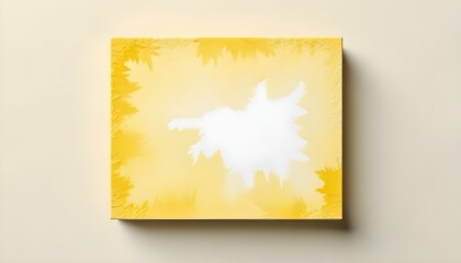un amarillo brillante y vibrante con una apariencia texturizada similar a la de una acuarela