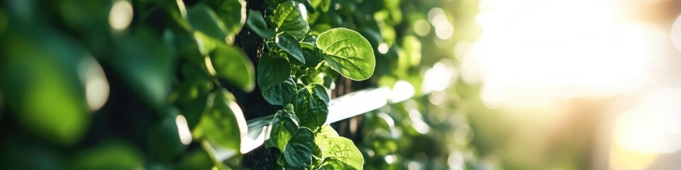 Sticker - A close-up view of a plant sprouting from a wooden fence, symbolizing resilience and growth