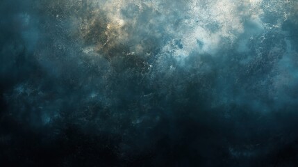 Poster - Textured dark abstract background with deep blue and gray gradient tones