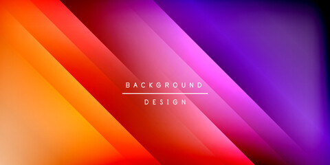 Aufkleber - Dynamic shadow lines geometric shapes