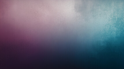 Leinwandbilder - Minimalist abstract digital artwork featuring a soft pink-to-deep teal gradient with a subtle purple hue in the center. The smooth yet slightly grainy texture creates a matte aesthetic, making it idea