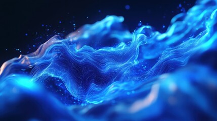 creative glowing digital blue backdrop. nft, ai, vpn, technology, future and big data concept. 3d re