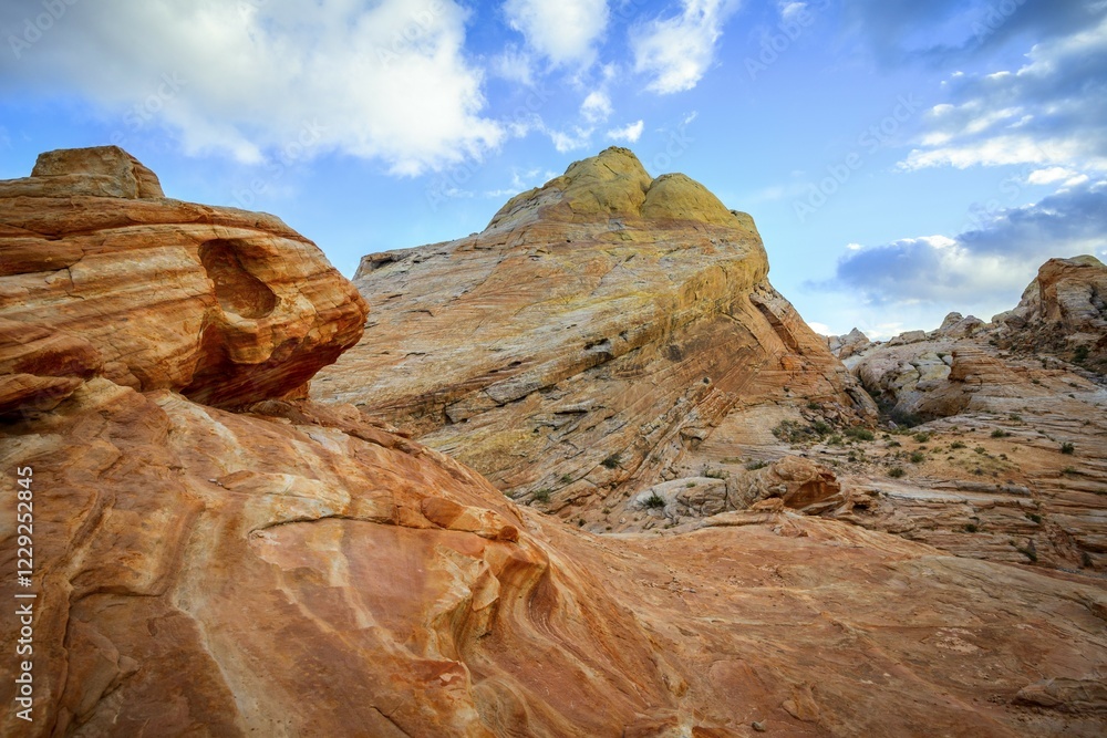 Colorful, Red Orange Rock Formations, Sandstone Rock, Hiking Trail ...