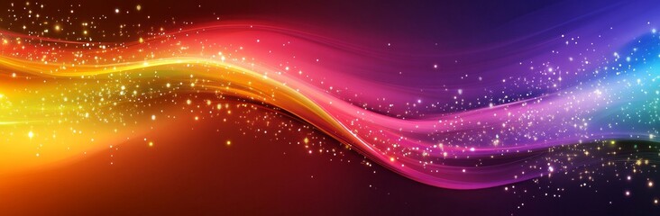 Wall Mural - a euphoric background with sparkling lights and bokeh, perfect for festive events or celebration des