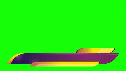 Wall Mural - Lower third banner animation. Broadcast news lower third banner template design. Video headline title
