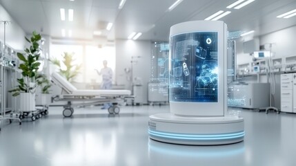 Aufkleber - Advanced holographic patient care system revolutionizing healthcare technology in modern hospitals