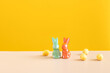 © Cavan Images - Minimalist Easter Bunnies and eggs