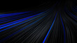 © Siasart Stock - Abstract Background with Blue and Black Streaks Converging Dynamically