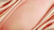 © l1gend - Peach fuzz coral gold pink rose white beige silk satin velvet fabric. Gradient. Luxury elegant background. Fold drapery. Shimmer glow glitter light. Design.Template. Flat lay, table top view