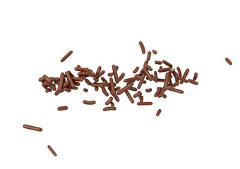 Wall Mural - Chocolate Sprinkles For Cakes And Bakery Items Scattered 3D Illustration