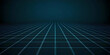 © Siasart Stock - Abstract 3D Grid Background Extends into Dark Horizon with Perspective Lines