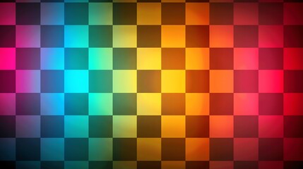 Wall Mural - abstract colorful checkered background.