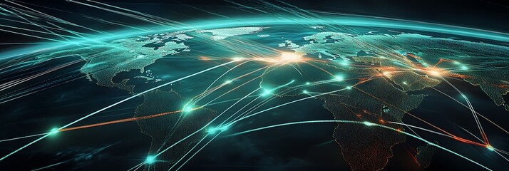 A Comprehensive Global Map Highlighting Key Outsourcing Hubs and Networks, Featuring Space for Additional Information and Insights