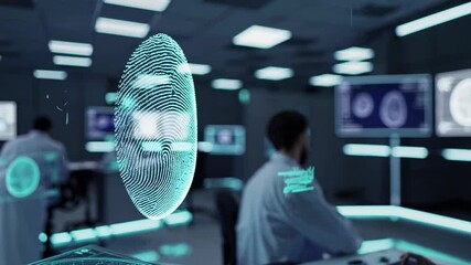 Leinwandbilder - Innovative laboratory featuring holograms and futuristic VFX technology for advanced research and analysis