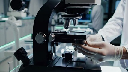 Fototapete - Exploring advanced research techniques in a futuristic laboratory setting