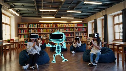 Poster - Exploring educational experiences with virtual reality and holographic technology in a modern library setting