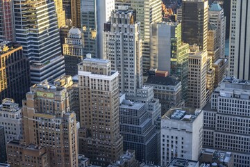  Skyscrapers, high-rises in Midtown Manhattan, New York City, New York State, USA, North America