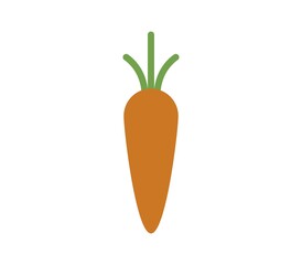 Wall Mural - Carrot icon illustrated in vector on white background