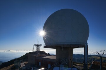 Wall Mural - Observatory Forca Aerea on the Pico do Arieiro, Parque Natural da Madeira, Madeira, Portugal, Europe