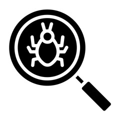Vector Design Bug Search Icon Style