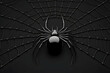 © share - Black spider web Halloween dark background