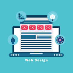 Web design concept