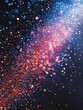 © ANUAR - Stunning cosmic dust particles swirling in a vibrant galaxy with blue, purple, and orange hues against a dark backdrop for a space-themed project