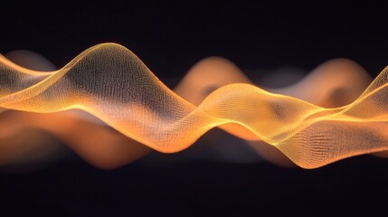 Aufkleber - An artistic rendering of heart wave patterns emerging from a heartbeat monitor, incorporating elements of light and shadow for a dramatic effect