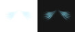 © David - Png Air, wind effect on transparent background. Airflow overlay: fresh air for cleaning, cooling or changing the air. Wind Wave Effect. 3D vector illustration.
