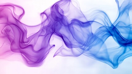 Poster - A smooth gradient abstract background in shades of blue and purple, with soft, flowing transitions and a slight blur effect for a calming visual
