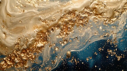 Wall Mural - Floating bubbles with a metallic sheen, creating an abstract modern art effect.