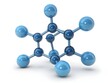 © Quick Master - 3d render structure of a molecule