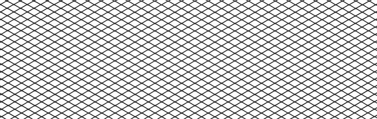 Texture of black metal mesh isolated on a white background