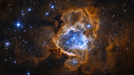 awe-inspiring nebula in deep space