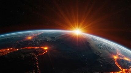 sun, planet, space, solar, star, light, earth, abstract, astronomy, fire, globe, eclipse, universe, 
