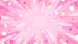 © ふわぷか - 爆発の光と星が放射状に広がる背景イラスト_ピンク_16:9