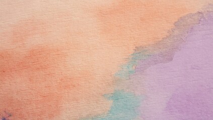 Wall Mural - soft watercolor gradient with warm pastel tones, hand-painted texture, artistic and elegant