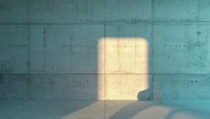 Wall Mural - dark concrete wall texture with soft lighting, industrial and minimalistic, high-resolution