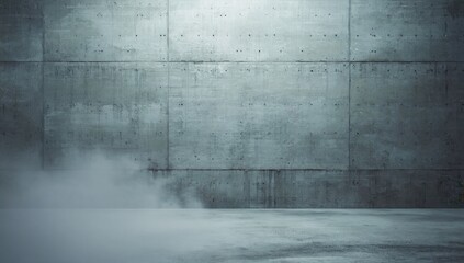 Wall Mural - dark concrete wall texture with soft lighting, industrial and minimalistic, high-resolution