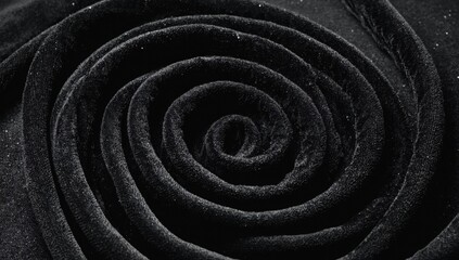 Wall Mural - velvet fabric texture with deep black tones, soft touch aesthetic, luxury and elegance, ultra-detail