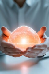 Aufkleber - Minimalist Holographic Display Advanced -Printed Object with LED Illumination - Cutting-Edge Tech for Interactive Design Education and Innovation in Digital Prototyping