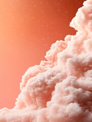 Poster - Modern Surrealism in Nebula Art Pink Celestial Clouds and Starry Cosmos for Aesthetic Digital Branding and Atmospheric Design in Creative Industries