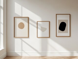 Poster - Contemporary Geometric Art Gallery Minimalist Framed Prints with Tribal Influences for Modern Interior Design and Cultural Branding