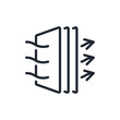 © lanastace - Air filter editable stroke outline icon isolated on white background flat vector illustration. Pixel perfect. 64 x 64.