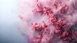 © Heng Heng - AI Stock - Ethereal Pink Blossoms Swaying Gracefully in Soft Spring Breeze   Delicate Floral Background with Pastel Hues and Romantic Atmosphere