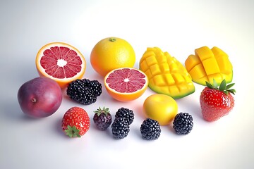 Ultra-Realistic Assorted Fruits in 4K